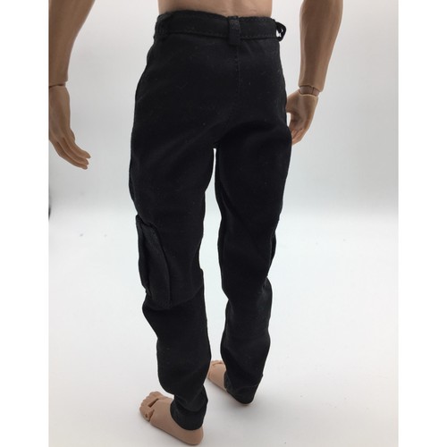 1:6 Black Casual Pants Trousers Clothing for 12/'/' Hot Toys Phicen Figures