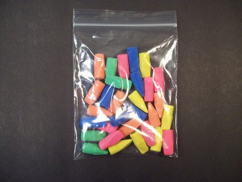 Small 10000 Ziplock Bags Clear 1.5/" x 1.5/" Plastic Reclosable 2 mil Jewelry USA