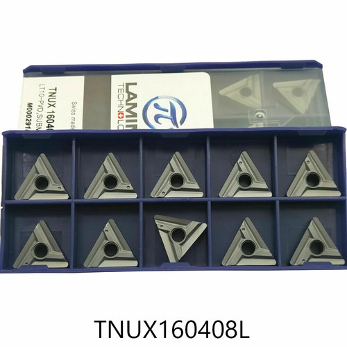 10pc TNUX160408L carbide inserts milling cutter blade grooving tool TNUX 160408L