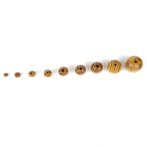6,10,12,16,18mm Natürliche Holz Runde Lose Spacer Perlen Schmuck DIY Armband Yd