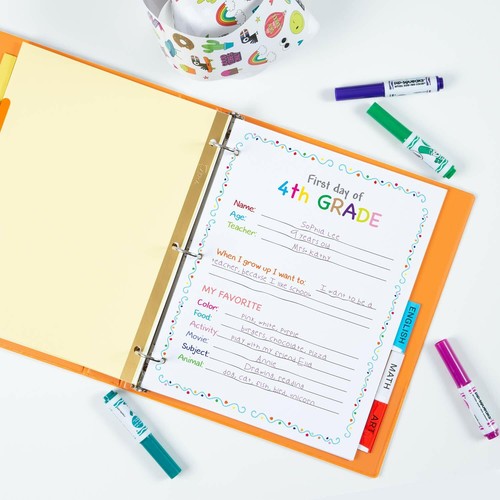 Avery 5-Tab Binder Dividers Insertable Multicolor Big Tabs 6 Sets 11109