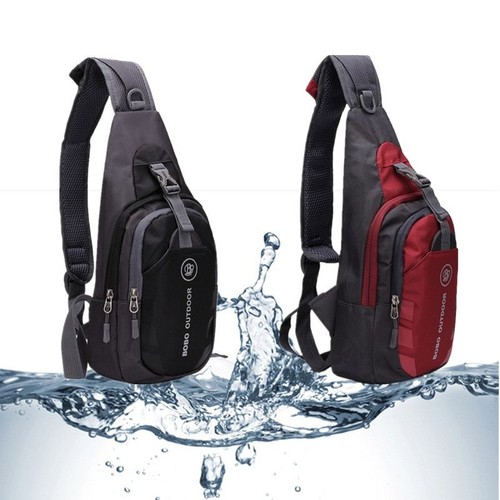 Unisex Nylon Chest Back Pack Crossbody Shoulder Bag Men Women Diagonal Package