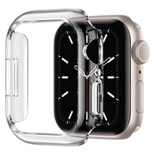 Hülle für Apple Watch Series 9 8 7 41mm / 45mm Hard Case Schutzhülle Transparent