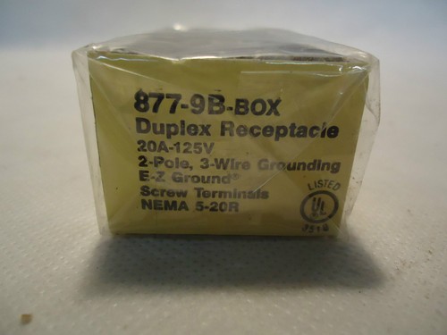 Details about / NEW IN BOX EAGLE 877-9B-BOX DUPLEX RECEPTACLE