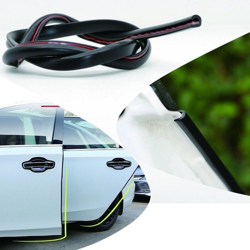 10m Car Door Seal D-Shape Stick On Strip Edge Protector Rubber Trim Classic