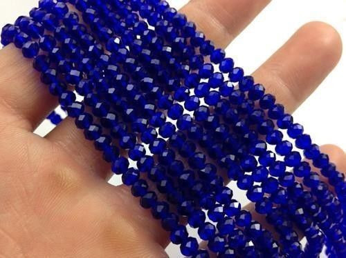 100pcs deep blue exquisite Glass Crystal 3*4mm #5040 loose beads