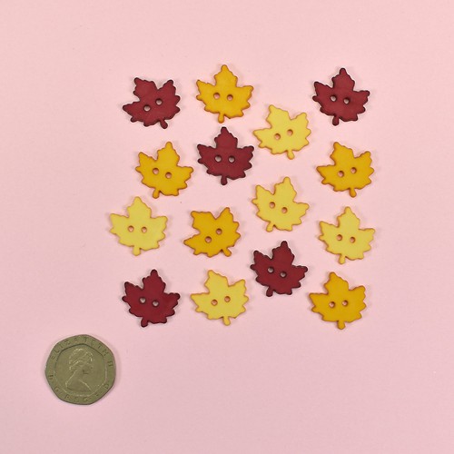BUTTONS GALORE Hello Autumn 4628 Autumn Leaves Fall Garden DRESS IT UP