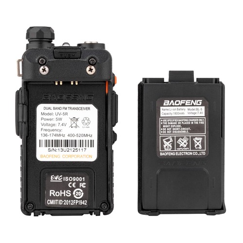 Baofeng UV-5R UHF VHF Dual Band Two Way Ham Radio Walkie Talkie
