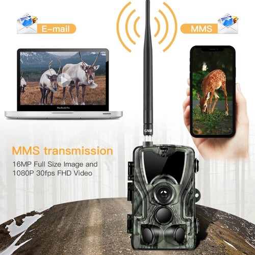 16MP 1080P 4G//3G//2G MMS Wildlife Hunting Trail Kamera Video Nacht Version IR Kam