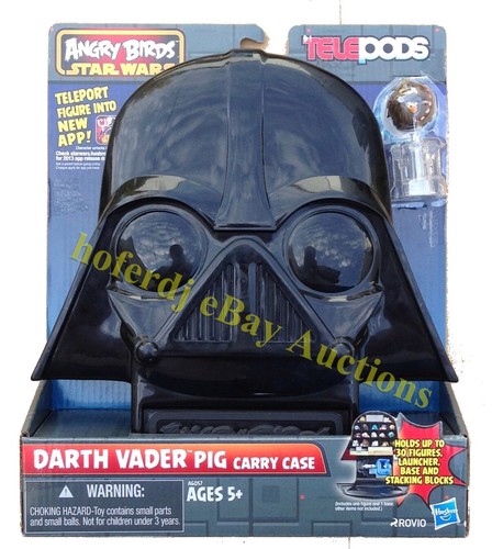Angry Birds Star Wars Telepods Darth Vader Pig Carry Case Chewbacca Chewie nouveau