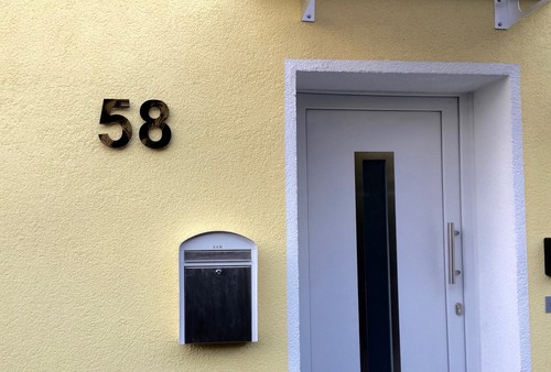 Nummer Türnummer Postnummer Plexiglas Hausnummer Hochglanz Schwarz 9H01