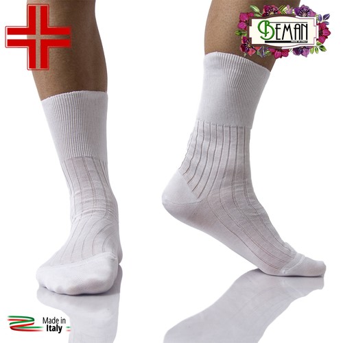 CALZINO SANITARIO CORTO UOMO COSTE 100/% COTONE FILO DI SCOZIA BEMAN 938C