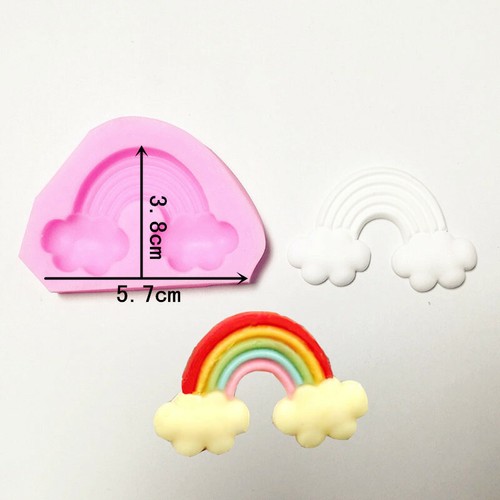 Rainbow Cloud fondant gâteau Moule en silicone Sugarcraft chocolat cuisson moule outil