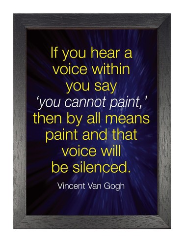 Motivation 45 Vincent Van Gogh Poster Change Inspiration Silence Strong Quote