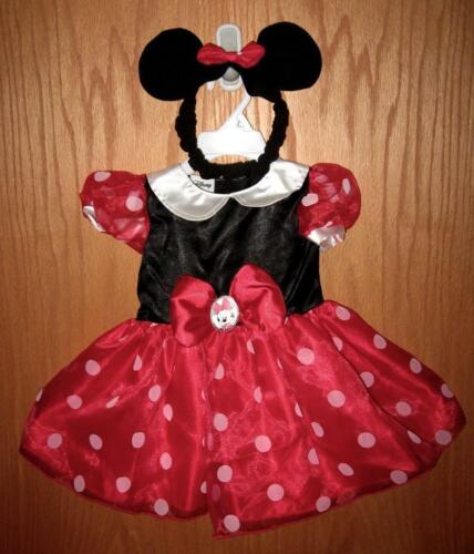 NWT Disney MINNIE MOUSE Infant Baby Girls Red Halloween Costume 9-12 Months 9 12