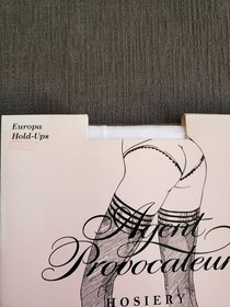 Agent Provocateur Europa Hold Up White Size 2 Made in Italy - New!