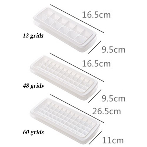 Bar Maker en plastique avec couvercles réutilisable Ice Tray Cube moule forme carrée