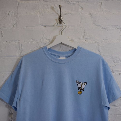 /"W/" X Mickey cadena Shaolin Luz Azul Hip Hop Camiseta Camiseta por realidad