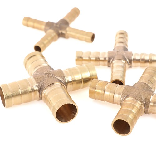 Brass Pipe Tube Connectors Fuel Water Fluids Air Hose Tail Barb Fitting Union