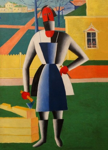 KAZIMIR MALEVICH Russian Avant-Garde Suprematism Poster 1925-28 Carpenter