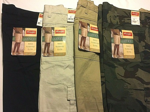 You Pick Wrangler CARGO Relaxed Fit Men Shorts Hits At Knee Casual Walking