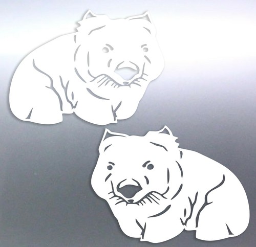 Cute Wombat Australian Animals Vinyl cut Sticker car boat aussie made /& design