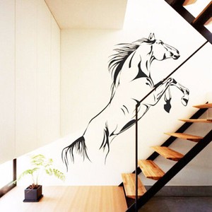 New-Black-Running-Horse-Wall-Sticker-Removable-Vinyl-Decal-Art-Mural-Home-Decor
