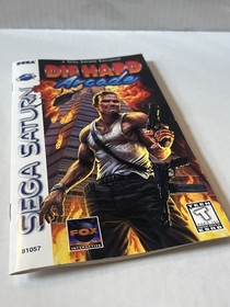 Die Hard Arcade (Sega Saturn, 1997) CLEAN Complete With Registration Card