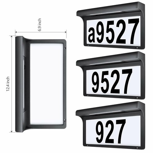 LeiDrail House Numbers Solar Powered Address Numbers for Houses LED Illuminated