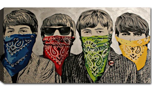 Quadro Moderno Stampa su Tela cm 100x50 120x60 XXL Quadri Moderni Arredo Banksy