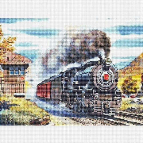DIY Christmas Gifts Diamond Painting Kits Train Picture Full Drill Rhinestone