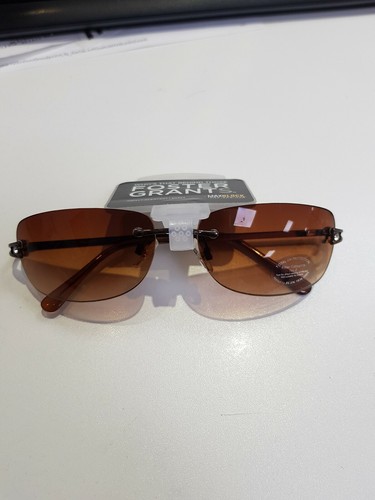 Femmes sans monture Foster Grant Lunettes de soleil marron chocolat maxblock 100/% UVA-UVB Pro