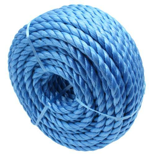 Blue Polypropylene Rope Coils Agriculture Camping Tarpaulins Nylon Sailing Poly