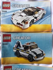 Lego Creator 31006 Highway Speedster, all three instruction booklets ONLY.
