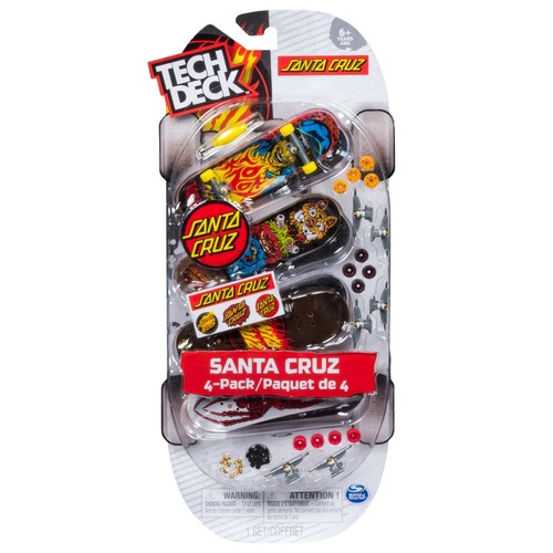 Nouveau Tech Deck SANTA CRUZ Skateboards Fingerboards Ultra DLX 4 Pack Knox Dressen