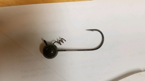 10ea.3//8oz.Gr.Pumpkin Screw Lock Shakey Head Jigs