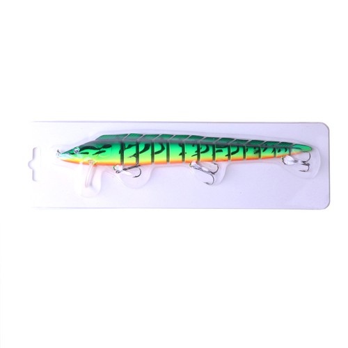 Multi-joint Pike Fishing Lure Bionic Plastic Bait Swimbait Hook Fishing 3D #ur