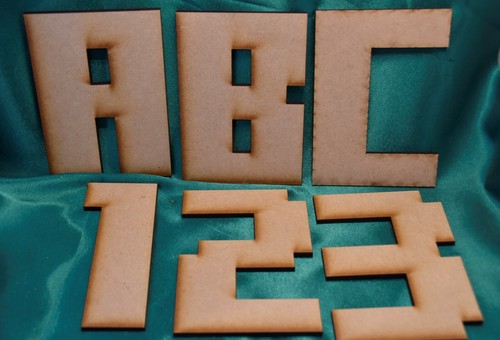 MDF Wooden 4mm Craft Letters various sizes and fonts Laser cut