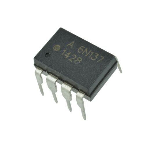 5PCS 6N137 DIP8 FSC ISOLATOR 2.5KVRMS 1CH OPEN NEW L85