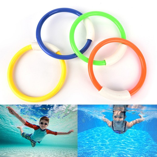 1PC Children Underwater Diving Rings Cross Swimming Pool Fun Playing Toys Games