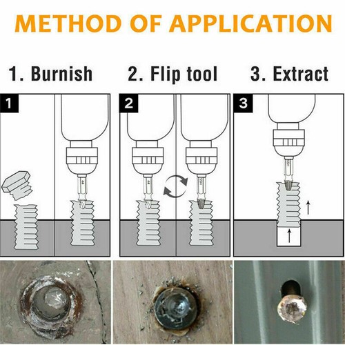6Pcs Damaged Screw Extractor Speed Out Drill Bits Broken Bolt Remover Tool Set