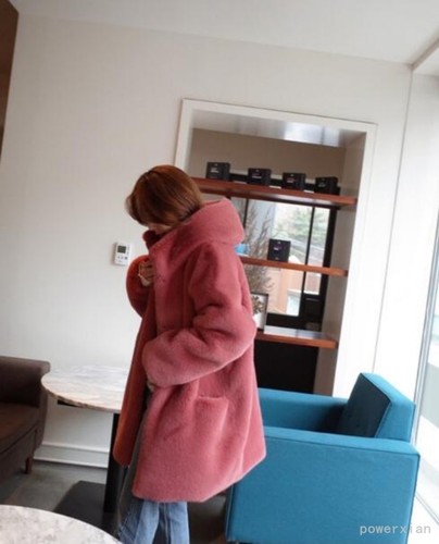 2018 Winter Womens Vintage Warm Hood Fur Coats Mid Long Jakcets Overcoats Casual