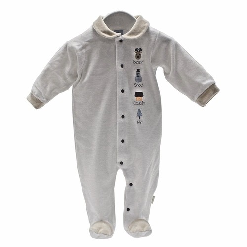 Designer Baby 1st Christmas All-in-One Velvet Babygrow Sleepsuit 0-3Mth Cambrass