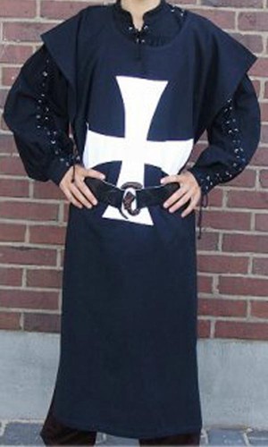 MEDIEVAL TEMPLAR KNIGHT Tunic Surcoat 2 colors 3 design Crusader SCA LARP