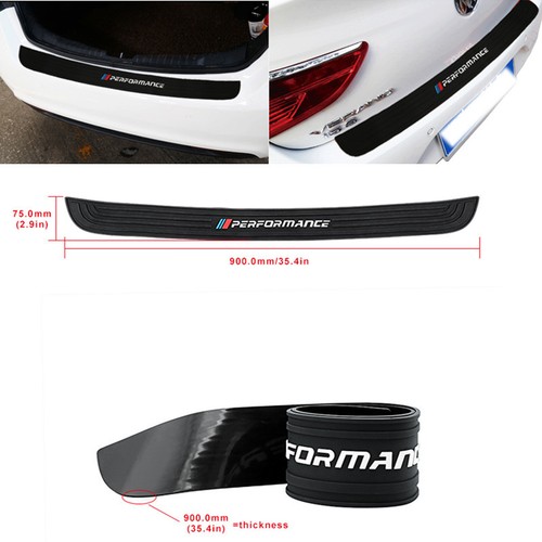 For BMW E46 E90 F30 F10 F33 Black Rubber Rear Bumper Protector Trunk Guard Cover