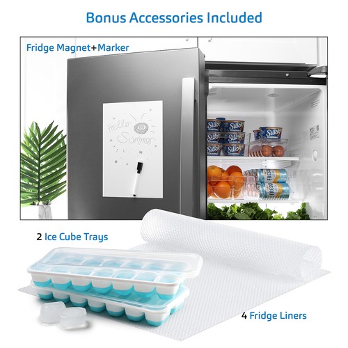 16 PC Refrigerator Organizer Bins Clear Storage Bins for Pantry or Freezer Bins