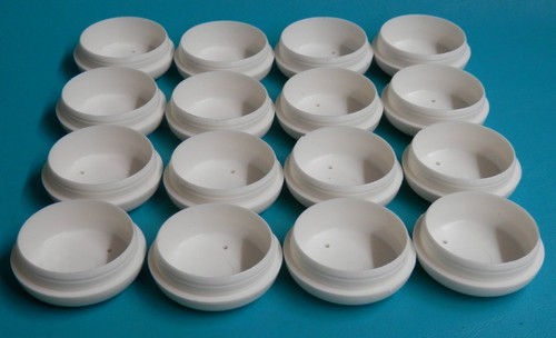 16 Plastic White Wrought Iron Patio Chair Leg Inserts Cups 1.5 Glide Caps 1 1//2