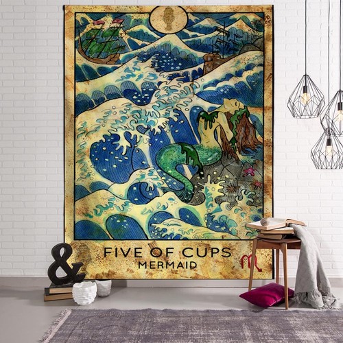 Tarot Card Tapestry Wall Hanging Astrology Divination Bedspread Yoga Beach Mats