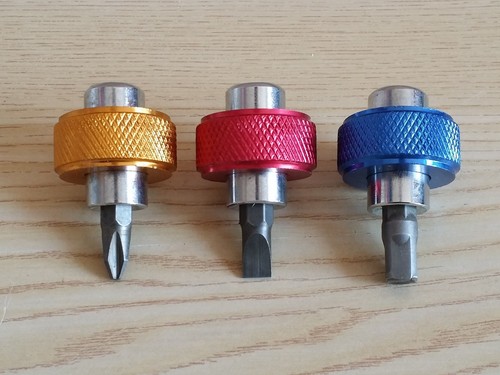 3pz Cricchetto Spinner Set 0.6cm Attacco Quadro Inc 3 Punte PH2 Piatto Hex Tozzo