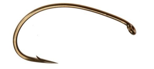 sierra-japan 2487 fine wire curved emerger #10 parachute DRY FLY Hooks #24 